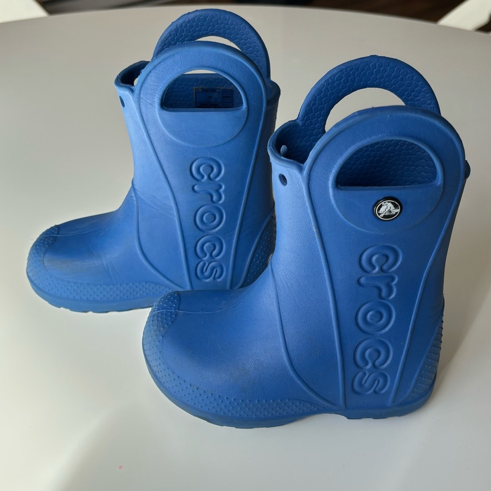 Crocs Kids Blue Rain Boots